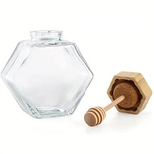 02 stiklainis 200ml medaus stiklainis sesiakampis