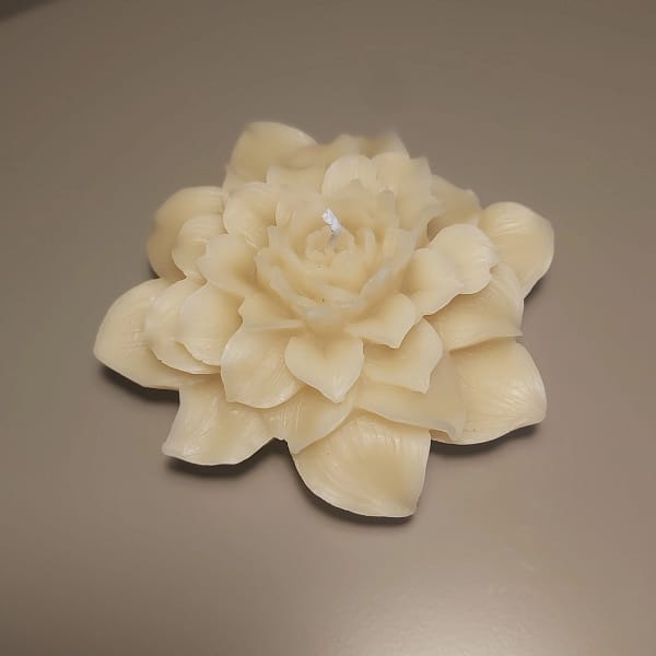 4 Bičių vaško žvakė „Lotoso šviesa“