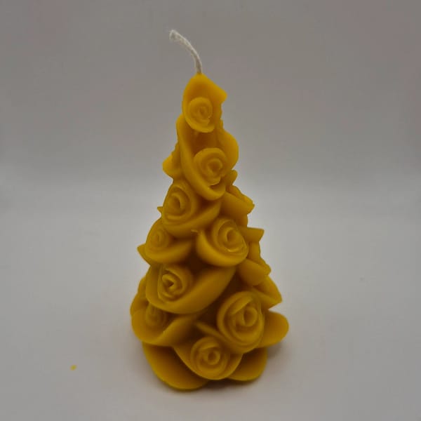 78 Bičių vaško žvakė „Rožių eglutė“